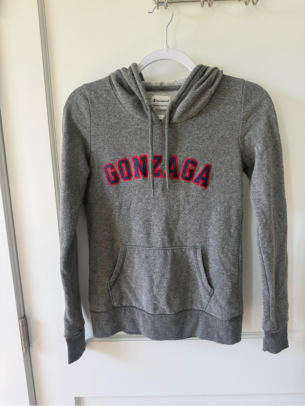 Gonzaga University Champion Gray Hooded Sweatshirt